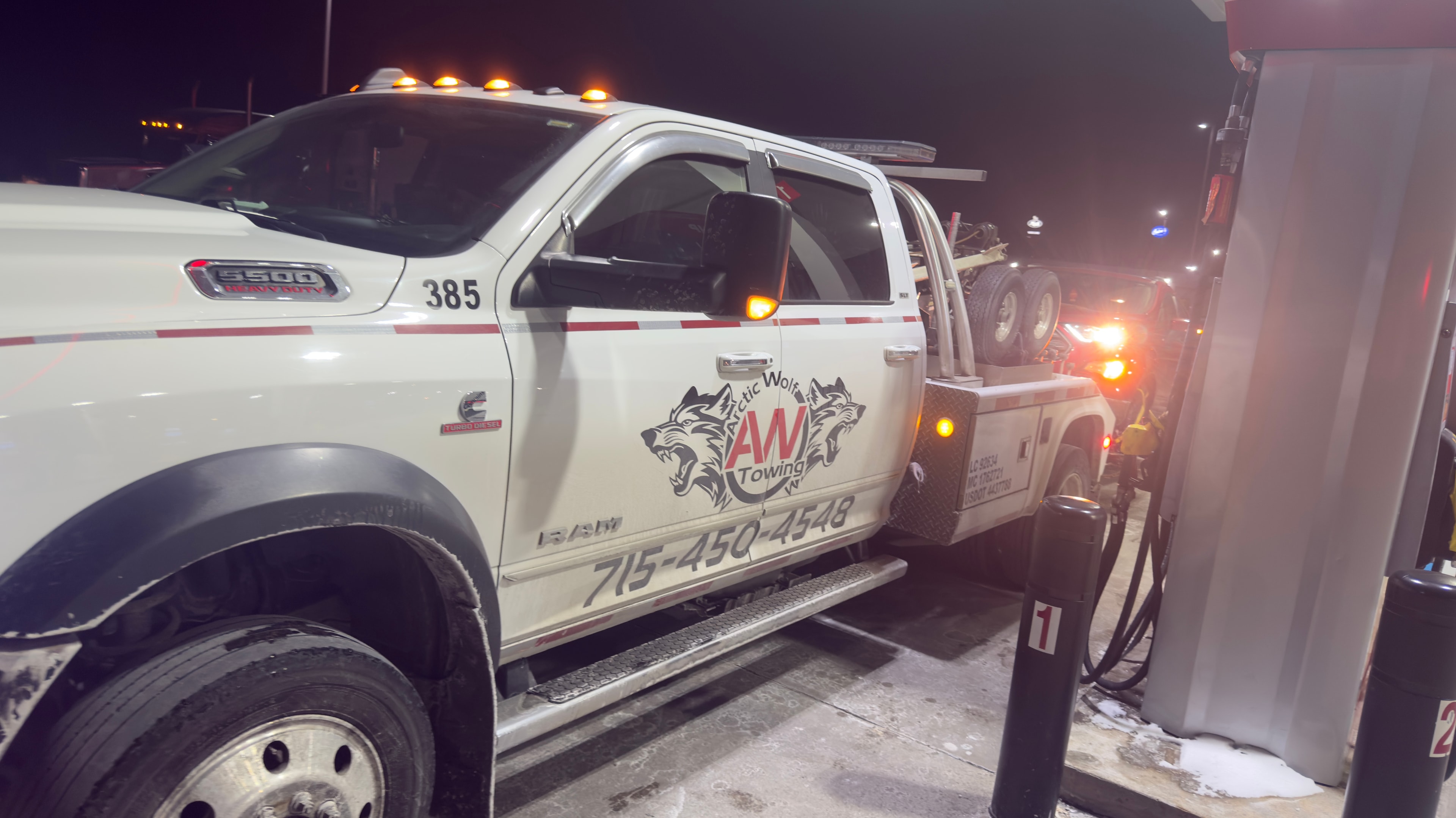 Arctic Wolf Towing team member